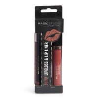 Shiny Lipgloss & Lip Liner  2ud.-196115 0